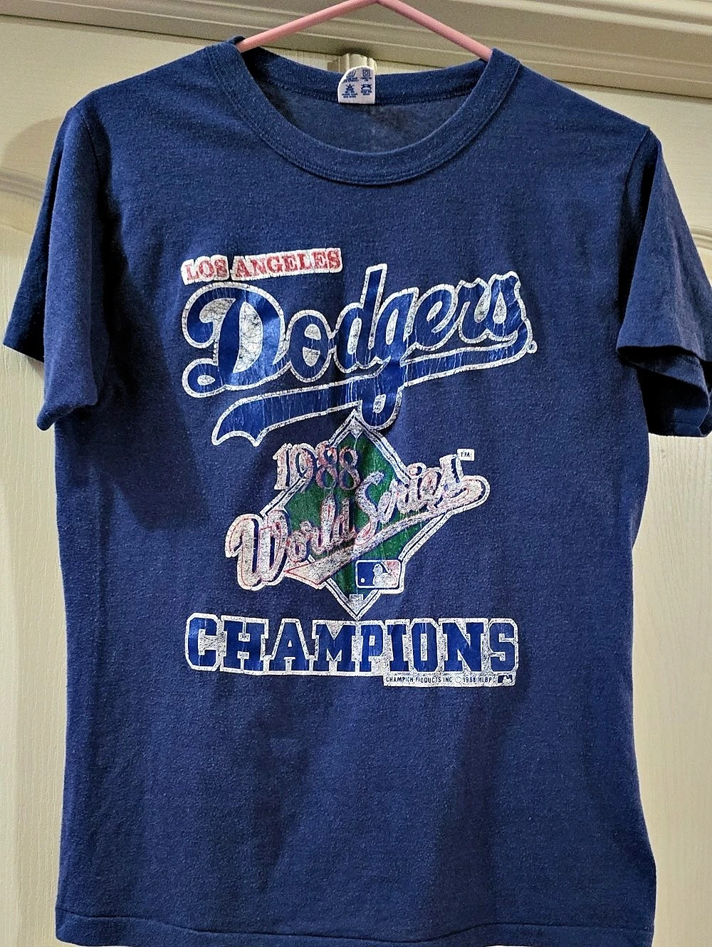 Champion Vintage 1988 Los Angeles Dodgers World Series Champions T-Shirt Dodgers